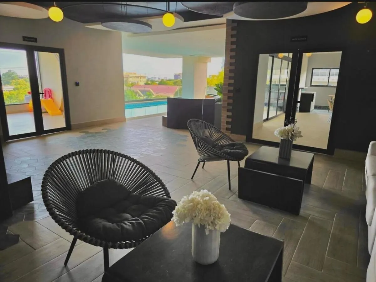 Apto Centrico Con Piscina, Gym Y Una Hermosa Vista A La Ciudad Santo Domingo Dominikánská republika
